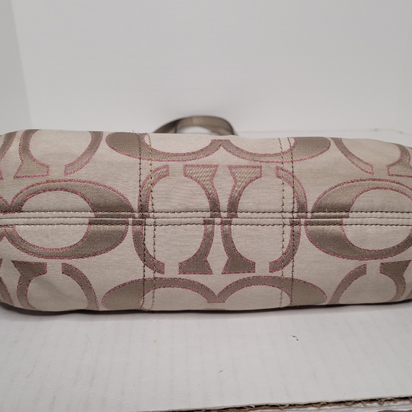 Coach Poppy Metallic Hallie Tote #M1220-23473 - Picture 8 of 16